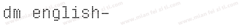dm english字体转换